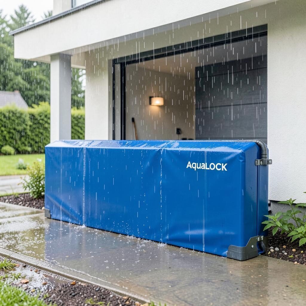 AquaLOCK als Starkregenschutz für private Garagen und Kellerzugänge – Rößler Industrietore GmbH