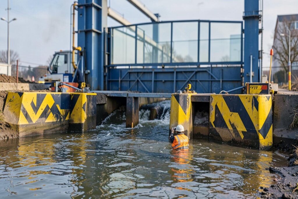 Sicherheit, die mehr als eine Aufgabe erfüllt – Schutz vor Wasser und Einbruch – Rößler Industrietore GmbH